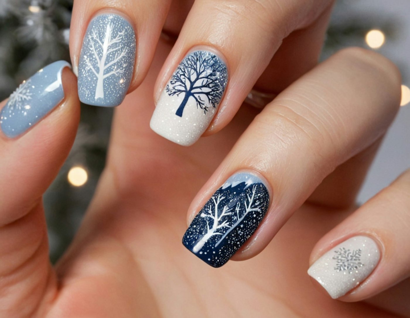 Winter nail art